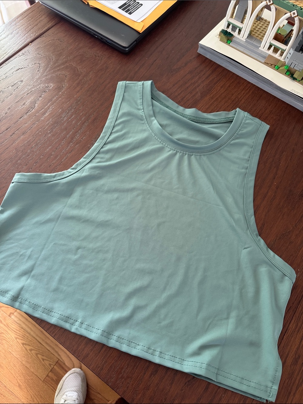 Women’s Sleeveless Tank Top — Sage Green